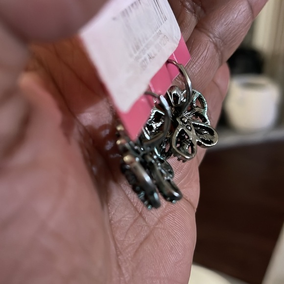 Betsey Johnson Butterfly Earring - Picture 3 of 4